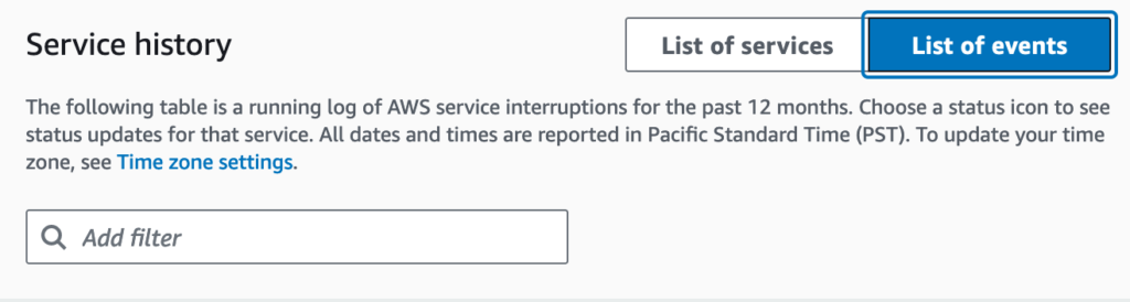 Interpreting Service Health Overview